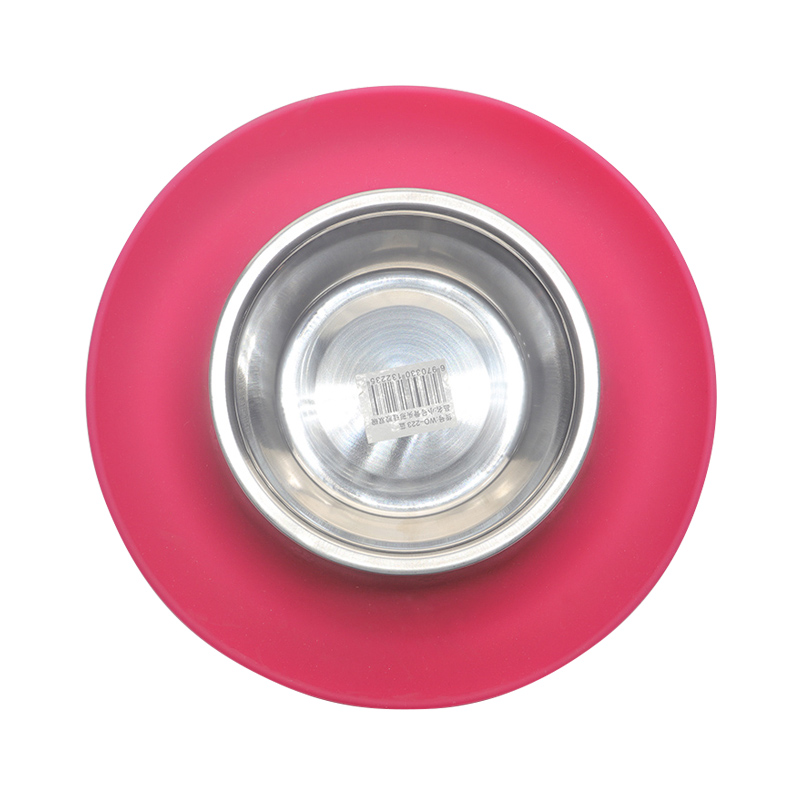 環(huán)保硅膠碗紅綠兩色，可供中小型寵物使用